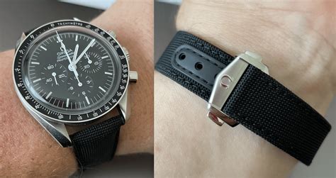 Moonwatch Cordura strap and Deployant Clasp .